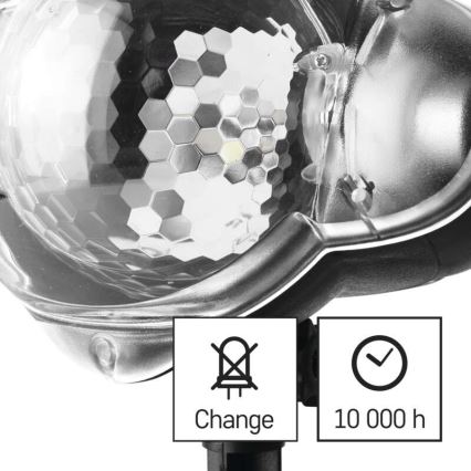 LED Jõuluteemaline väli projektor LED/4W/230V IP44 soe/külm valge