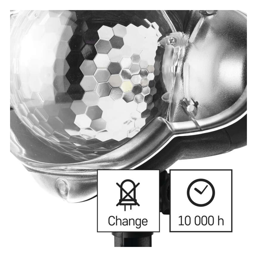 LED Jõuluteemaline väli projektor LED/4W/230V IP44 soe/külm valge