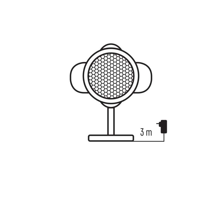 LED Jõuluteemaline väli projektor LED/4W/230V IP44 soe/külm valge