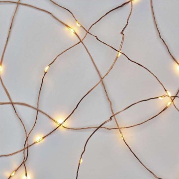 LED Jõuluteemaline väli valguskett 100xLED/15m IP44 soe valge