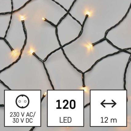 LED Jõuluteemaline väli valguskett 120xLED/17m IP44 vanaaegne