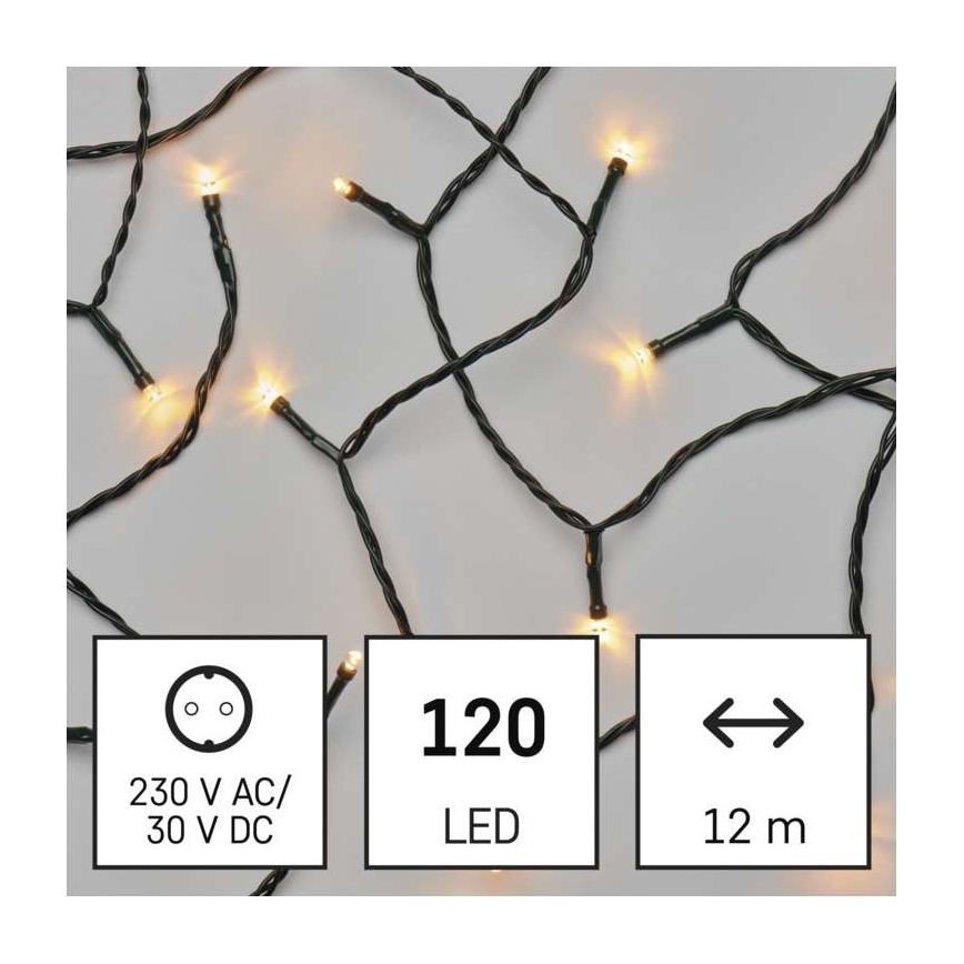 LED Jõuluteemaline väli valguskett 120xLED/17m IP44 vanaaegne