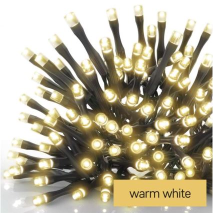 LED Jõuluteemaline väli valguskett 120xLED/8,9m IP44 soe valge