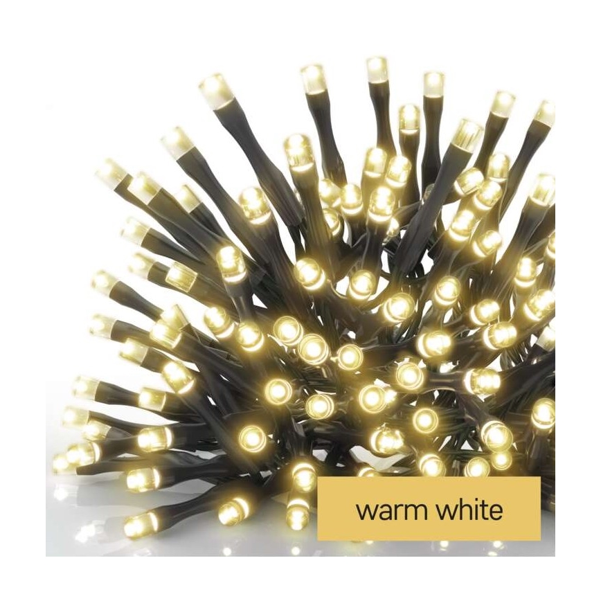 LED Jõuluteemaline väli valguskett 120xLED/8,9m IP44 soe valge