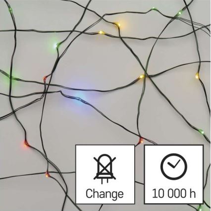 LED Jõuluteemaline väli valguskett 150xLED/20m IP44 mitmevärviline