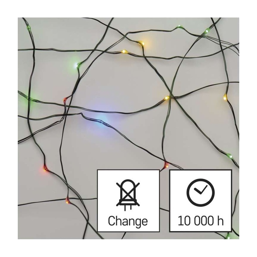 LED Jõuluteemaline väli valguskett 150xLED/20m IP44 mitmevärviline