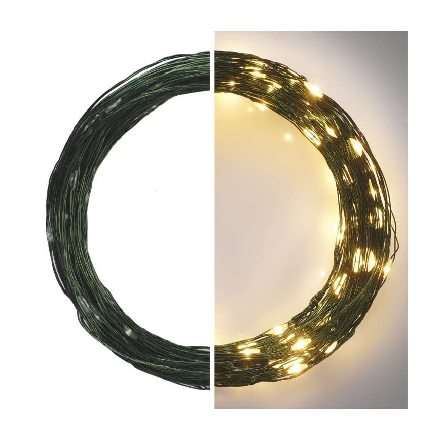 LED Jõuluteemaline väli valguskett 150xLED/20m IP44 soe valge