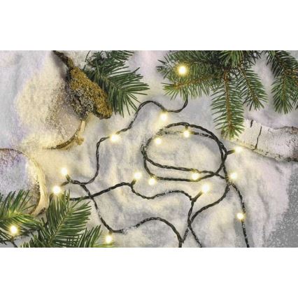 LED Jõuluteemaline väli valguskett 180xLED/8 režiimi 23m IP44 soe valge