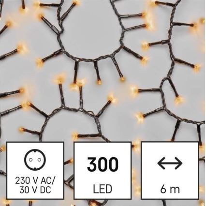 LED Jõuluteemaline väli valguskett 300xLED/11m IP44 vanaaegne