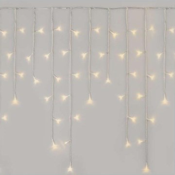 LED Jõuluteemaline väli valguskett 300xLED/8 režiimi 10m IP44 soe valge + pult