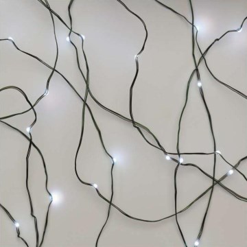 LED Jõuluteemaline väli valguskett 40xLED 9m IP44 külm valge