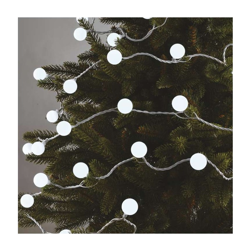 LED Jõuluteemaline väli valguskett 40xLED/9m IP44 külm valge