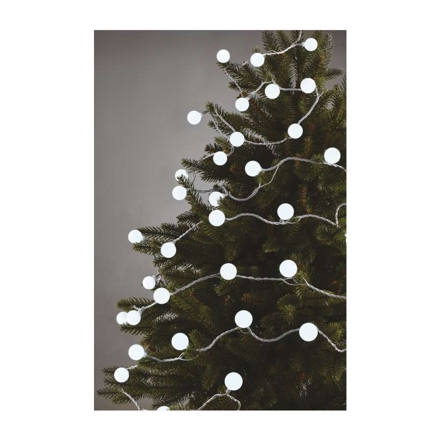 LED Jõuluteemaline väli valguskett 40xLED/9m IP44 külm valge
