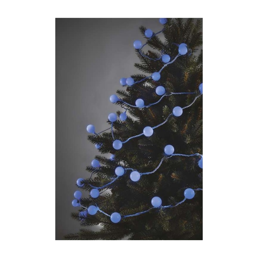 LED Jõuluteemaline väli valguskett 40xLED/9m IP44 sinine