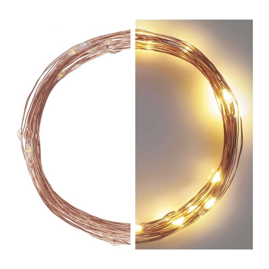 LED Jõuluteemaline väli valguskett 40xLED/9m IP44 soe valge