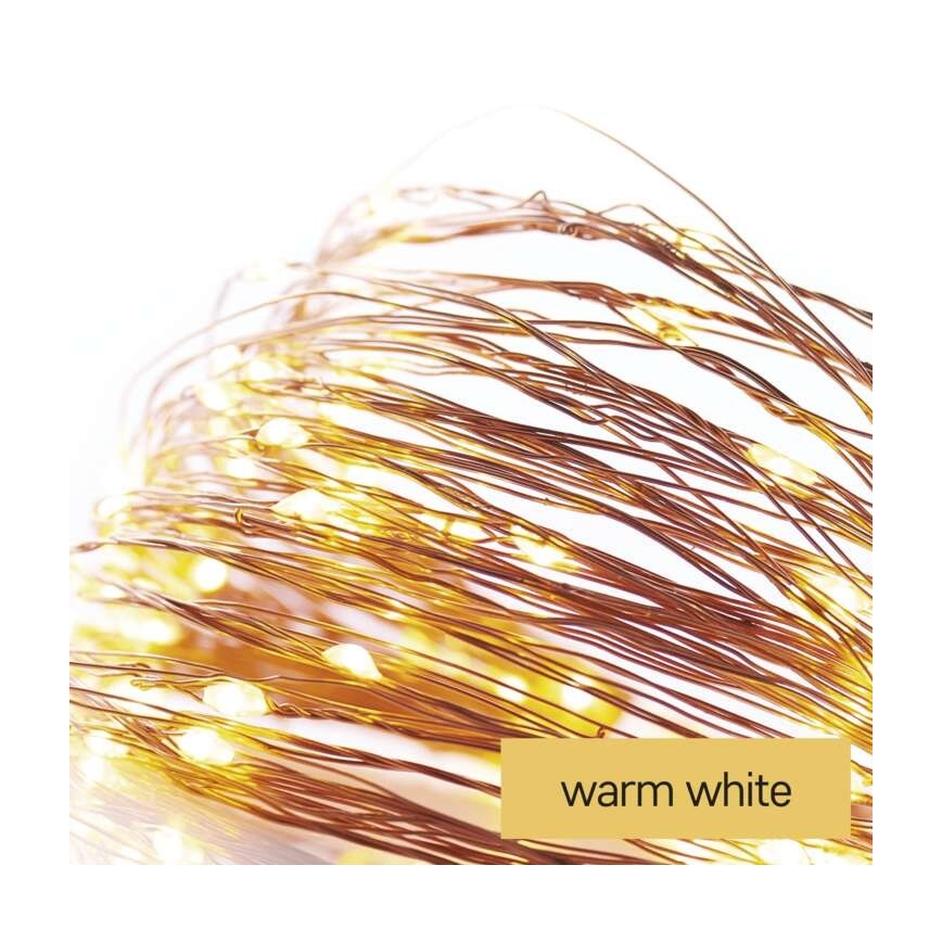LED Jõuluteemaline väli valguskett 40xLED/9m IP44 soe valge
