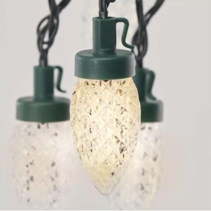 LED Jõuluteemaline väli valguskett 50xLED/8 funktsiooni 14,8 m IP44 soe valge