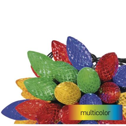 LED Jõuluteemaline väli valguskett 50xLED/8 režiimi 14,8m IP44 mitmevärviline