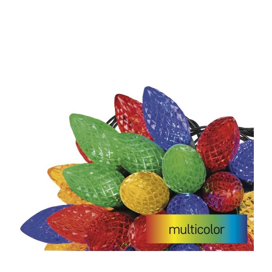 LED Jõuluteemaline väli valguskett 50xLED/8 režiimi 14,8m IP44 mitmevärviline
