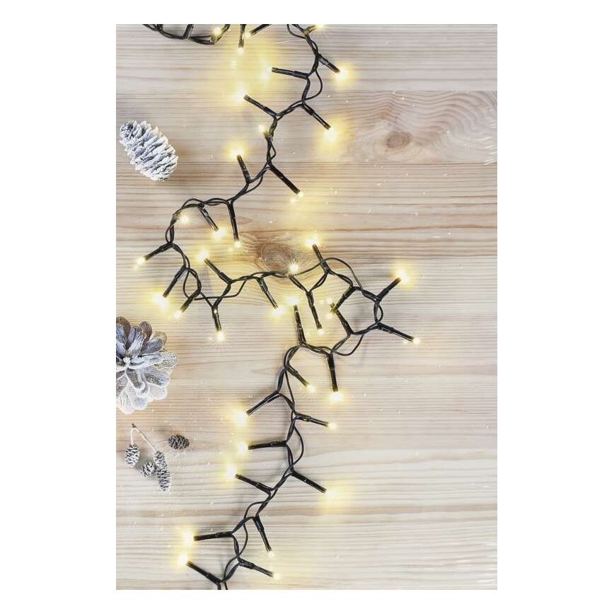 LED Jõuluteemaline väli valguskett 600xLED/17m IP44 soe valge