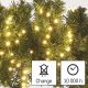 LED Jõuluteemaline väli valguskett 600xLED/17m IP44 soe valge