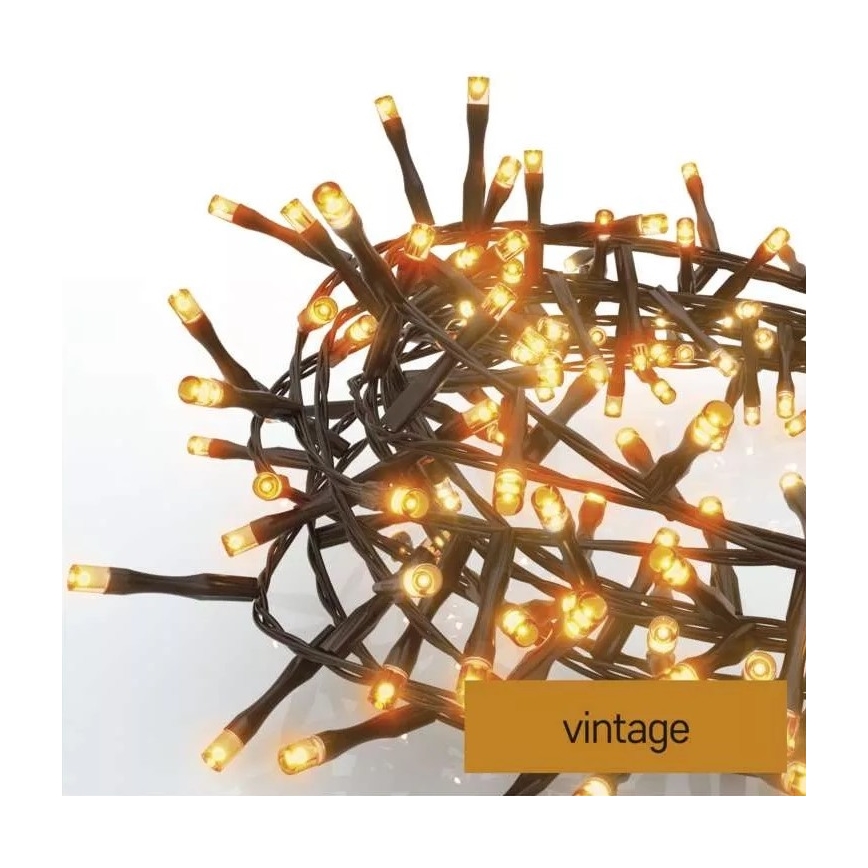 LED Jõuluteemaline väli valguskett 600xLED/17m IP44 vanaaegne