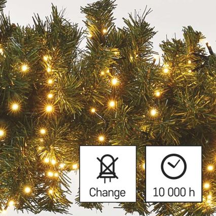 LED Jõuluteemaline väli valguskett 600xLED/17m IP44 vanaaegne