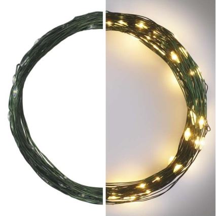 LED Jõuluteemaline väli valguskett 75xLED/12,5m IP44 soe valge