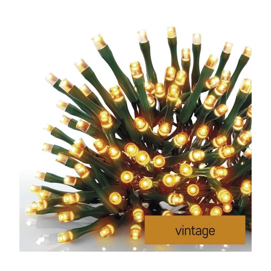 LED Jõuluteemaline väli valguskett 80xLED/13m IP44 vanaaegne