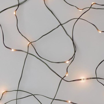 LED Jõuluteemaline väli valguskett NANO 40xLED 9m IP44 soe valge