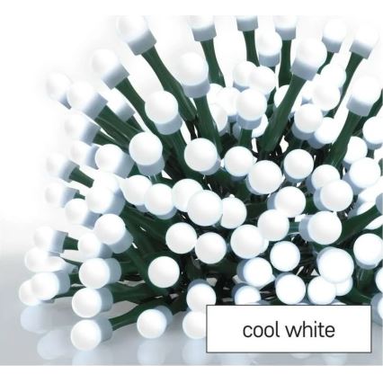LED jõulutuled 200xLED/8 režiimi 20m IP44 külmvalge