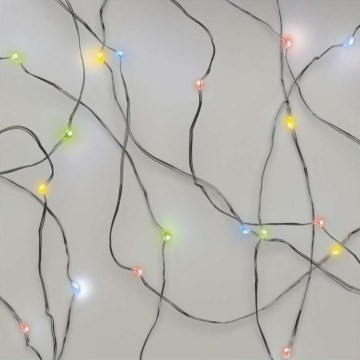 LED jõulutuled 20xLED/2xAA 2,4m mitmevärvilised