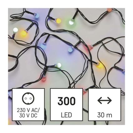 LED jõulutuled 300 LED / 8 funktsiooni, 35 m, IP44, soe valge