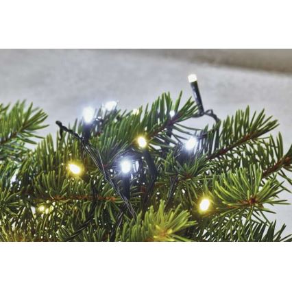 LED jõulutuled välitingimustesse 80xLED/2 funktsiooni 13m IP44 soe/külm valge