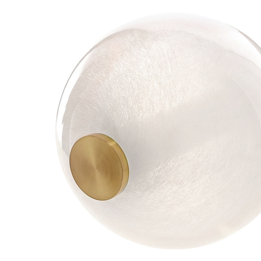 LED-juhtmega ripplamp FLORES LED/12W/230V kuldne/oranž