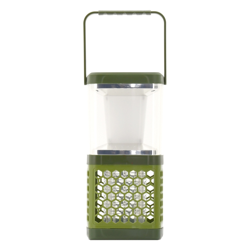 LED Kaasaskantav laetav lamp putukapüüdjaga LED/3W/1800 mAh roheline