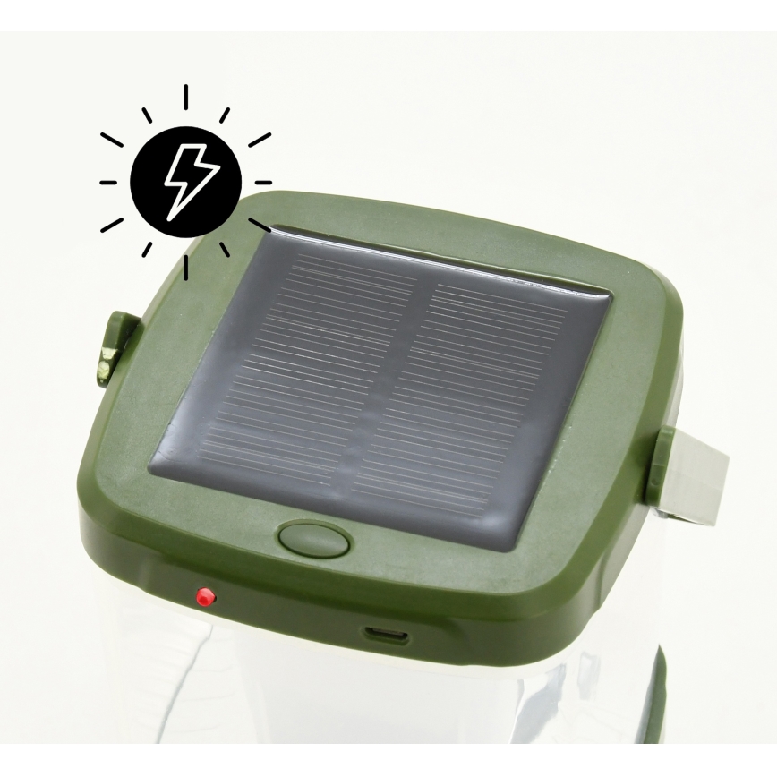 LED Kaasaskantav laetav lamp putukapüüdjaga LED/3W/1800 mAh roheline