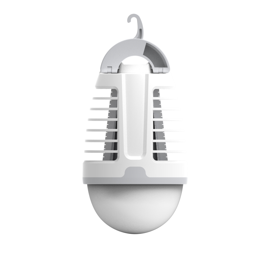 LED Kaasaskantav laetav lamp putukapüüdjaga LED/5W/1800 mAh IPX4 valge/hall