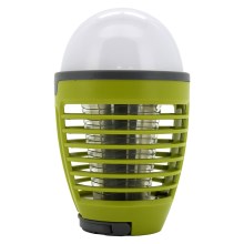 LED Kaasaskantav taaslaetav lamp putukapüüdjaga LED/2W/3,7V IPX4 roheline