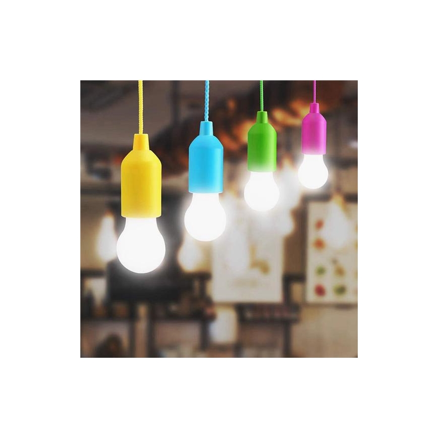 LED Kaasaskantav valgusti LED/1W/3xAAA roosa