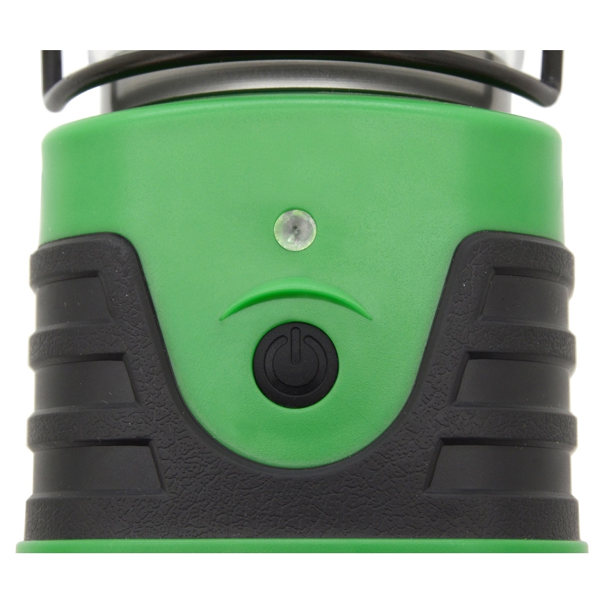 LED Kaasaskantav valgusti LED/3xLR20 IP44 must/roheline