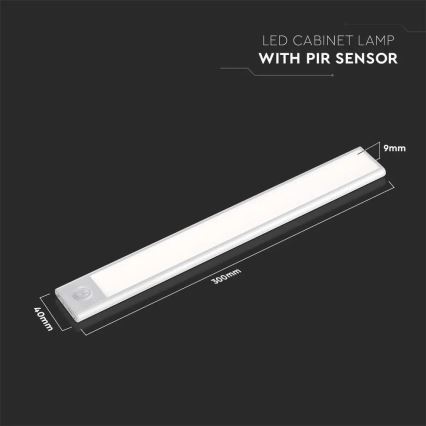 LED Kapialune valgusti kööki anduriga LED/1,5W/5V 3000K 1500 mAh