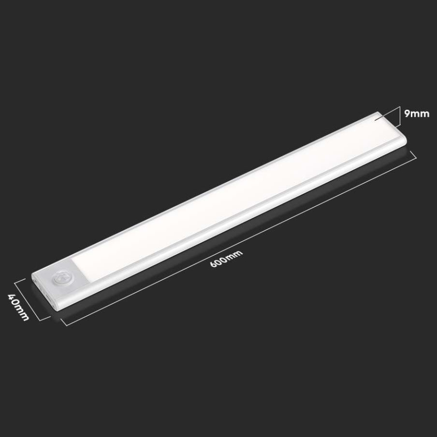 LED Kapialune valgusti kööki anduriga LED/2,5W/5V 4000K 3000 mAh