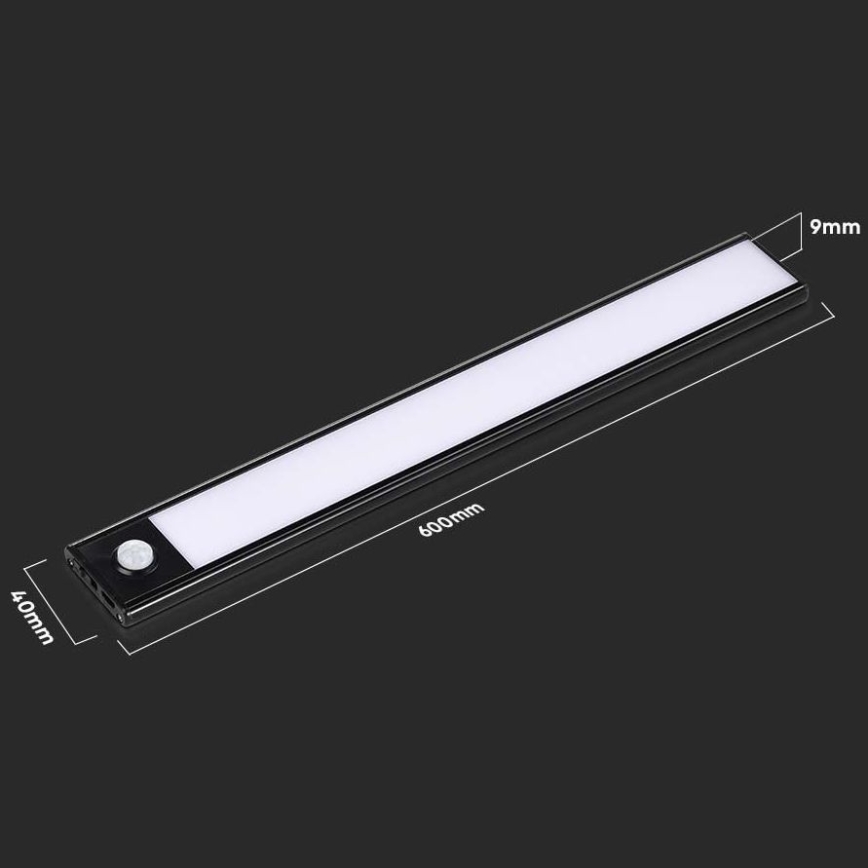 LED Kapialune valgusti kööki anduriga LED/2,5W/5V 4000K 3000 mAh