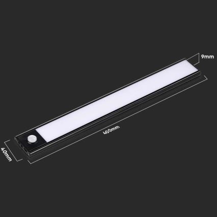 LED Kapialune valgusti kööki anduriga LED/2W/5V 4000K 2200 mAh