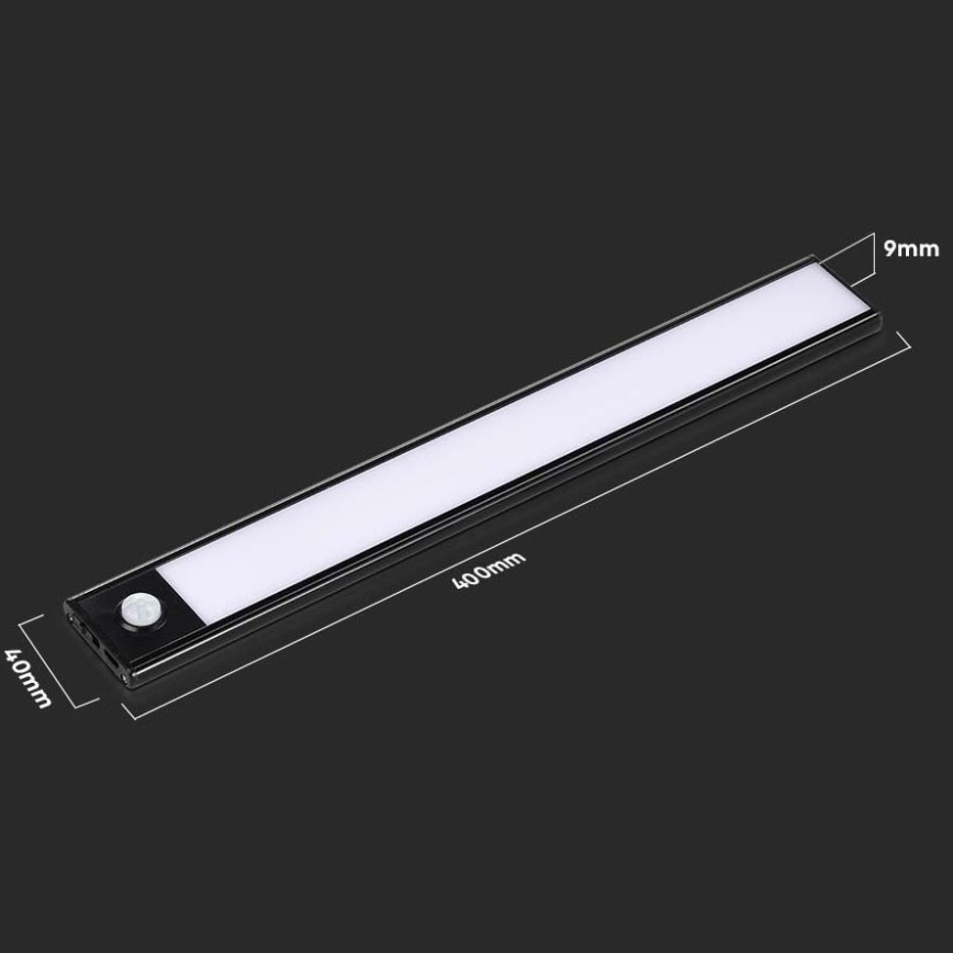 LED Kapialune valgusti kööki anduriga LED/2W/5V 4000K 2200 mAh