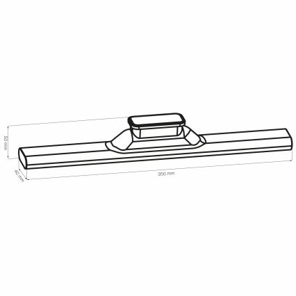 LED Kapialune puutetundlik magnetiga valgusti LED/2,5W/5V USB 2700/4000/6500K 1200 mAh 35 cm valge