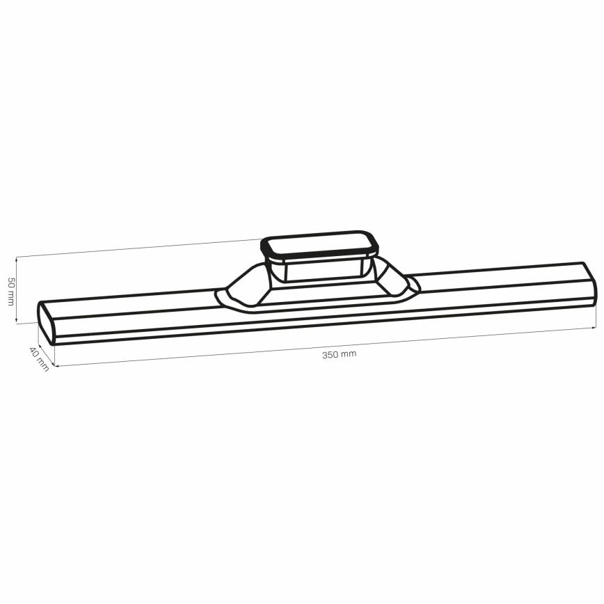LED Kapialune puutetundlik magnetiga valgusti LED/2,5W/5V USB 2700/4000/6500K 1200 mAh 35 cm valge
