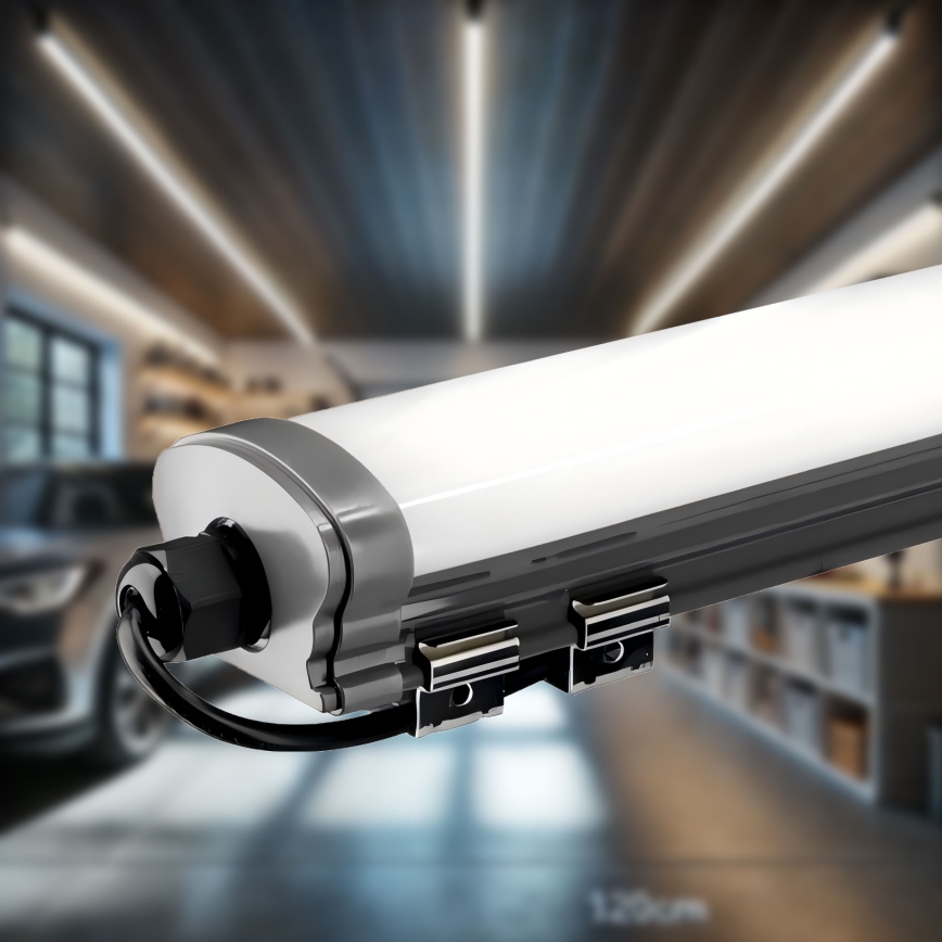 LED Kapialune valgusti kööki LED/60W/230V 6000K 120 cm IP65 must