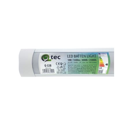 LED Kapialune valgusti kööki QTEC LED/18W/230V 60 cm valge